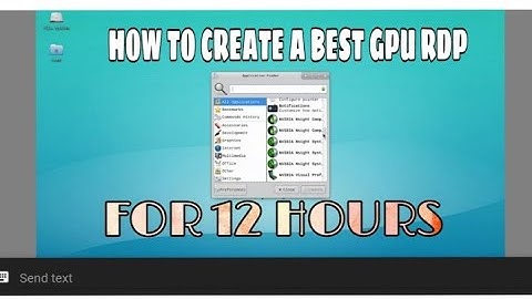 HOW TO CREATE GPU  RDP