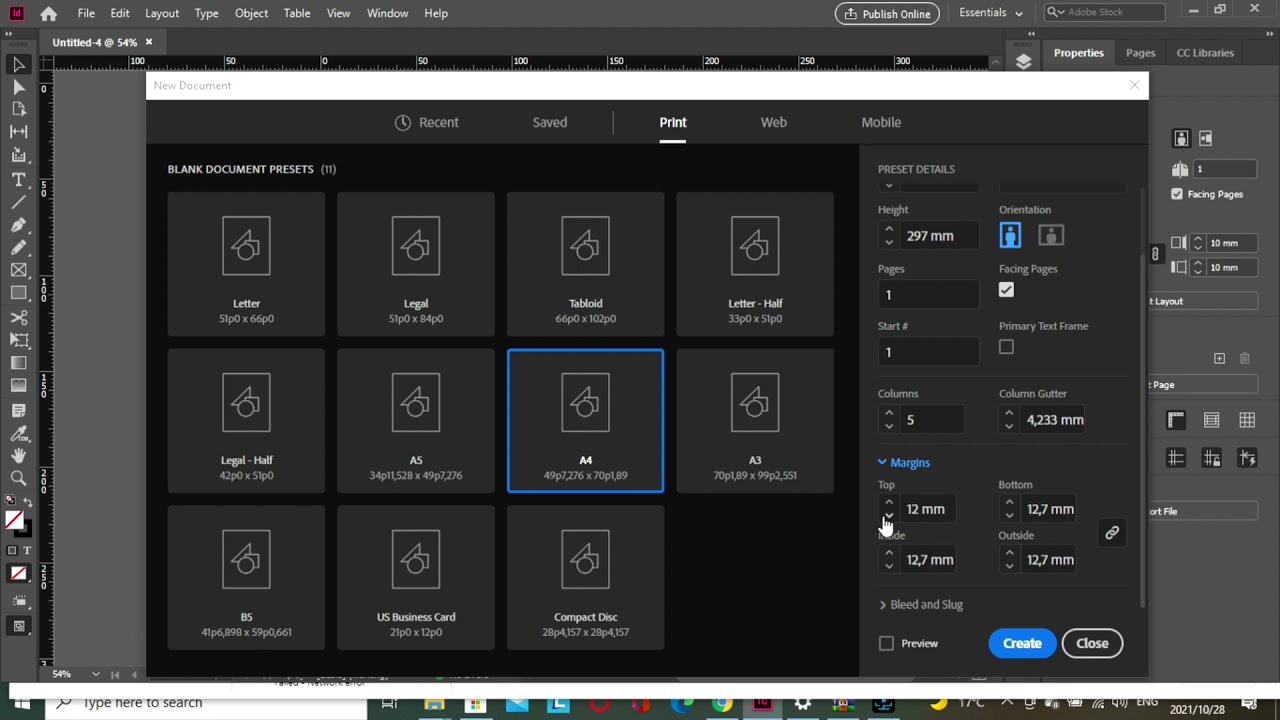 Magazine Dimensions | Using inDesign