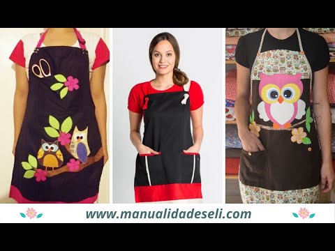 12 Formas De O Delantales Para Costureras Maestras - YouTube