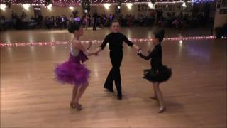Jingjing \u0026 Tingting with Sasha dancing Cha-Cha-Cha – Winter Ball 2016