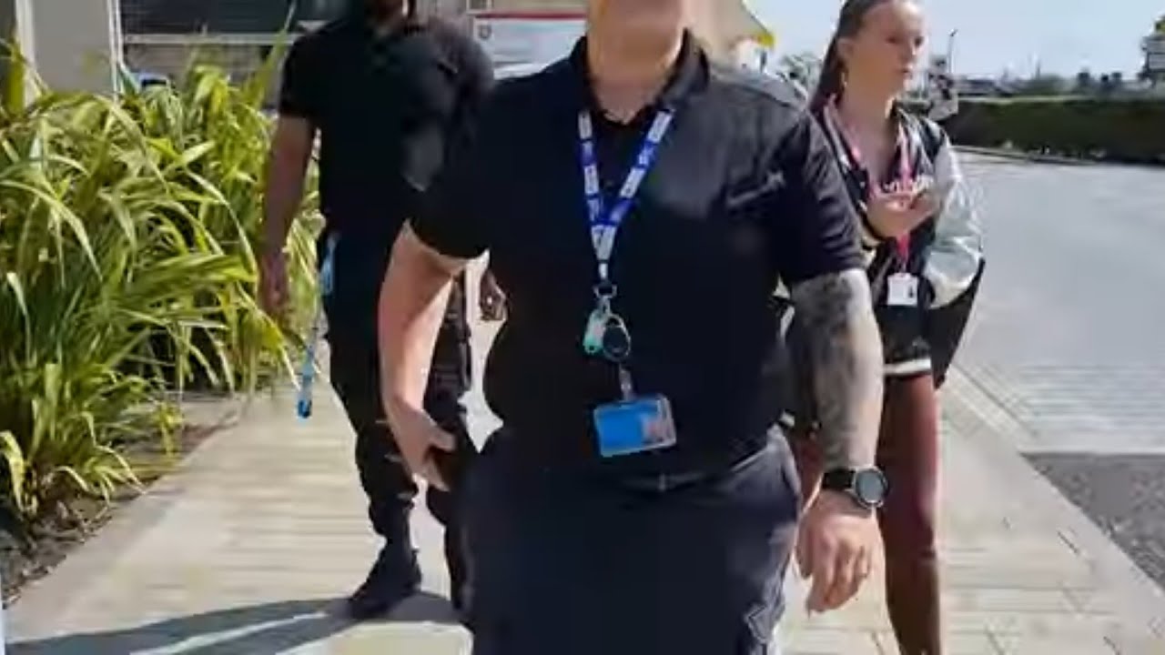 I will call the police Leicester uni security YouTube