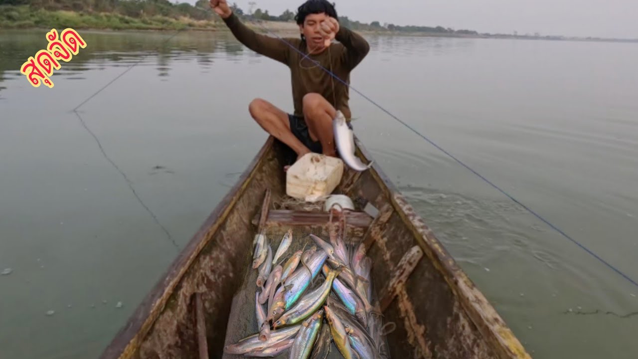 เบ็ดราวเหยื่อแมงปอ(ชีปะขาว)กินเกือบทุกหลังปลาเนื้ออ่อนแม่น้ำโขง/นาเวียงแกอินดี้