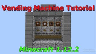 How to make a Working Vending Machine in minecraft 1.12.2 !!!