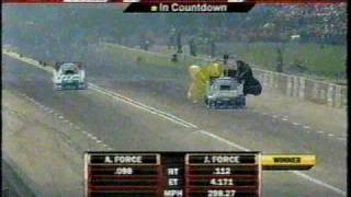 John Force Vs. Ashley Force Texas Motorplex Rd. 2