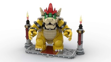 Lego 71411 The Mighty Bowser Speed Build Studio Bricklink LDD by PLegoBB