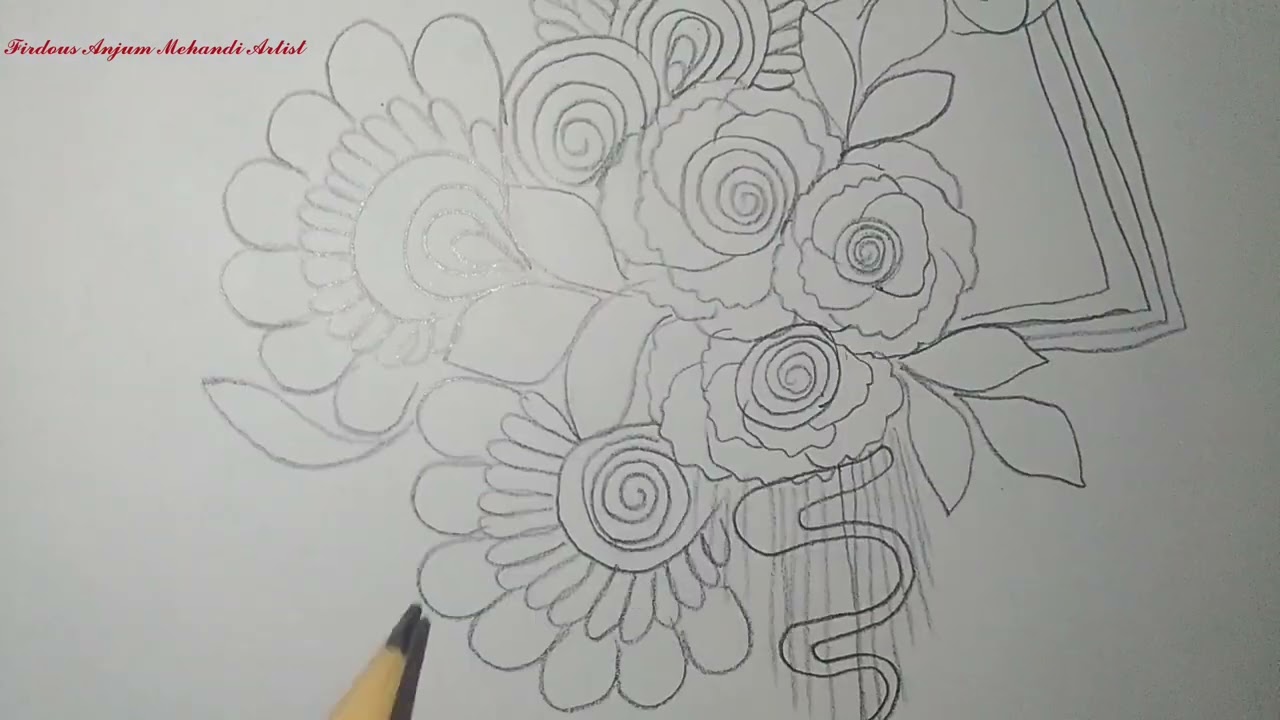 Beautiful mehndi design simple and unique mehndi design pencil mehndi design 💖😊