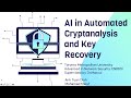 Revolutionizing Cryptanalysis: How AI Enhances Automated Key Recovery 🔐