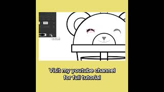 How To Draw A Cute Bear Smoothie | Adobe Illustrator Vector Tutorial | YouTube Shorts  #digitalart
