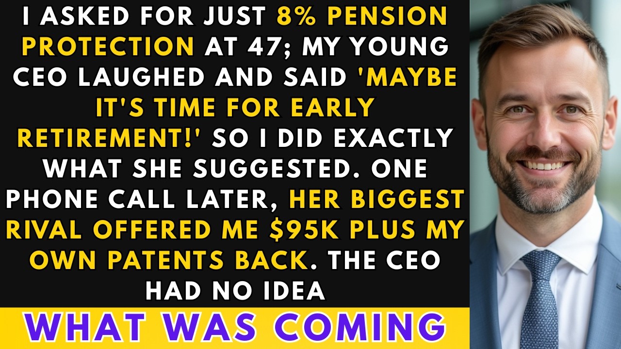 My Young CEO Laughed At My 8% Raise Request At 47—I Took My Patents To Her Biggest Rival…