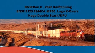 8125 ES44C4 Monster Intermodal BNSFRon D. High-Desert Railfanning