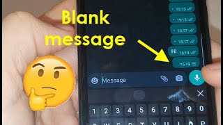 How to send a blank message in whatsapp. How to write empty message in whatsapp for iphone / android screenshot 4