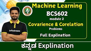 covarience and corelation problem | VTU Machine Learning | BCS602