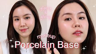 PORCELAIN Glass Skin ✨ แต่งหน้าผิวฉ่ำกระเบื้องเคลือบ ฉบับคนเป็นสิว ผิวมัน ft. ENRORA | Jib Jannapa