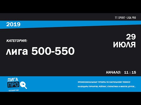 Настольный теннис. Лига Про. Турнир 29 июля 2019г. Муж. Рейтинг 500-550 promise rings
