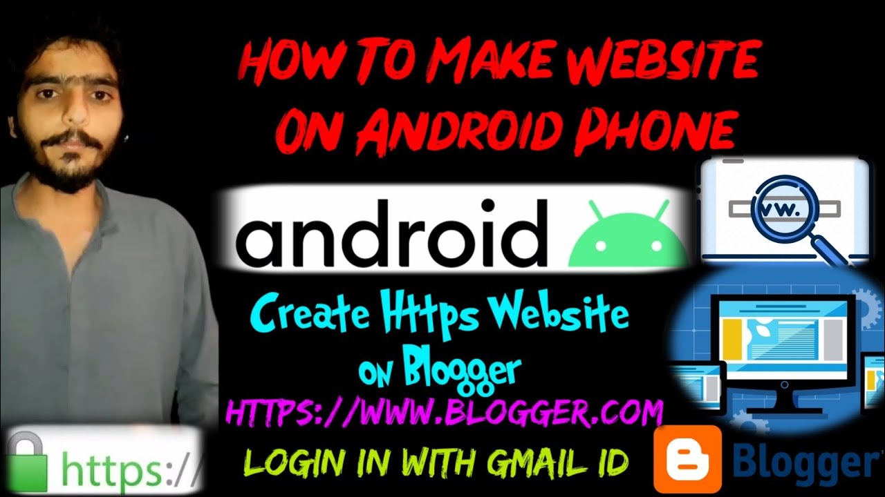 How To Make Website On Android Phone|Create New Website on Blogger