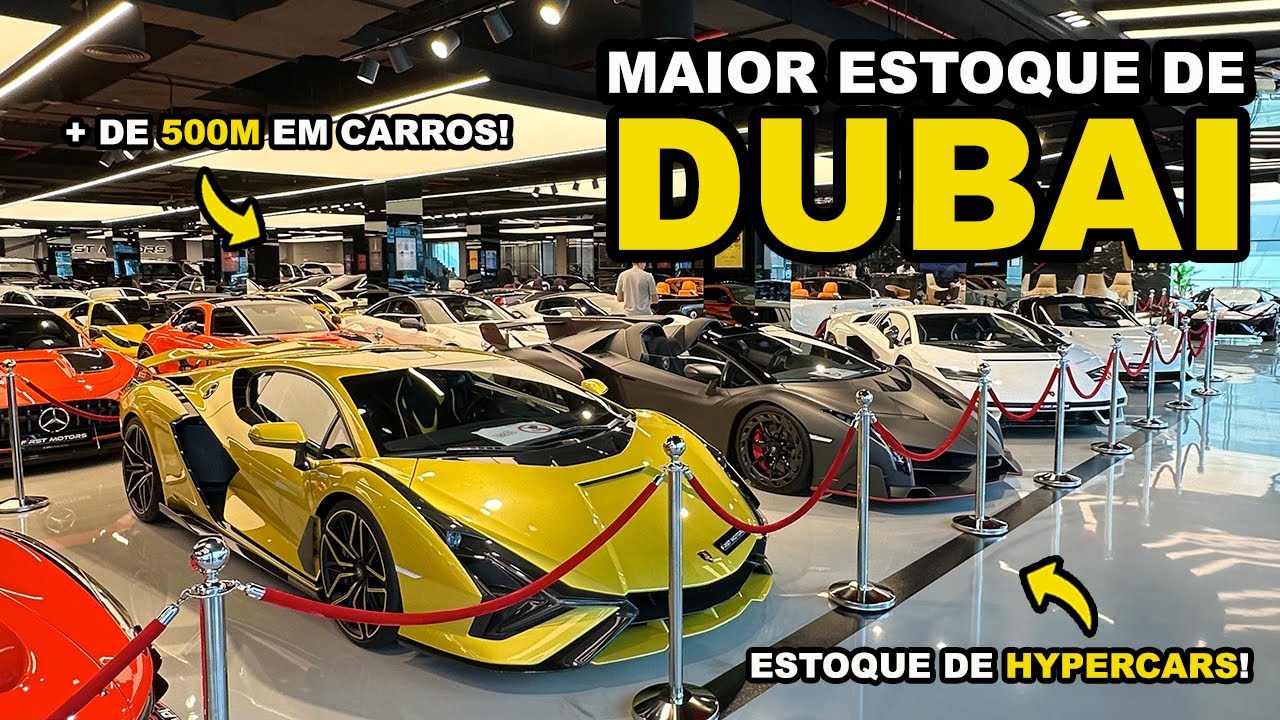 Onde os BILIONÁRIOS de DUBAI compram HYPERCARS! O Estoque insano da F1RST MOTORS em DUBAI!