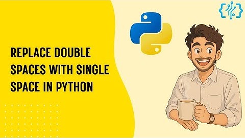 Write a program in python to replace a double spaces in a string with a single space 