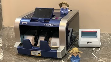 Godrej Crusader Lite Note Counting Machine Unboxing & Test