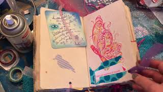 Handmade Scrapbook Journal Gift Using Dollar Store Items For Friend