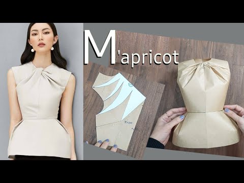 Video 55/ Thiết kế áo xoắn cổ/ Design a Neck twist Shirt - youtube