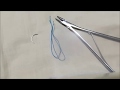 How to use Mathieu Needle Holder(commentary ver) マチュウ持針器の針糸の取り付け方（解説ver）