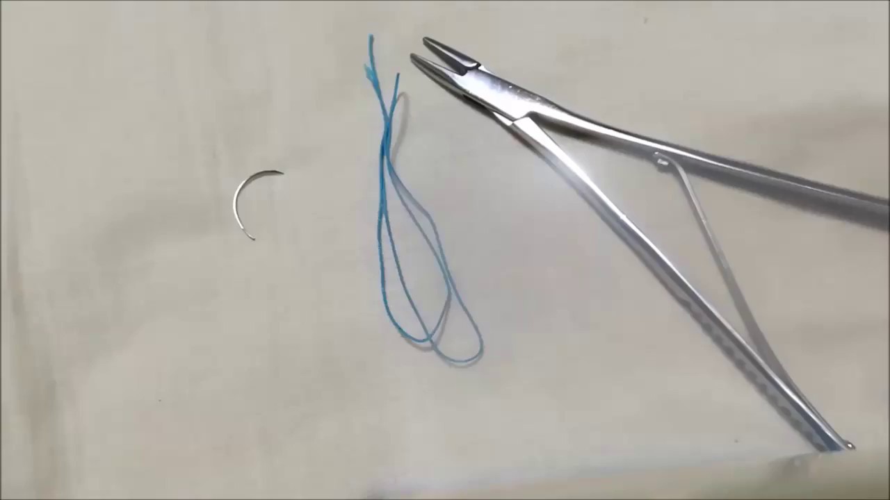 How to use Mathieu Needle Holder(commentary ver) マチュウ持針器の