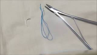 How to use Mathieu Needle Holder(commentary ver) マチュウ持針器の