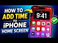 How To Add Time To Iphone Home Screen