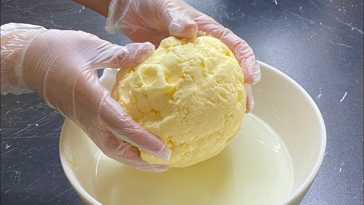 كيفاش تحضري الزبدة البلدية في ألمانيا 🇩🇪 بأسهل واسرع طريقة والنتيجة روووعة 👌