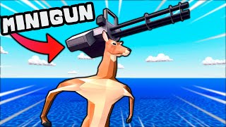 ❄️ JELEŃ Z MINIGUNEM NISZCZY ŚWIAT!? | Deeeer Simulator | screenshot 1