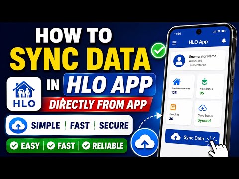 How to Sync Data in HLO App | Census 2027
