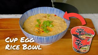 How To Cook Cup Egg Rice Bowl