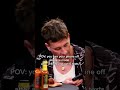 During Sean's interview? Barry Keoghan how could you! 😂