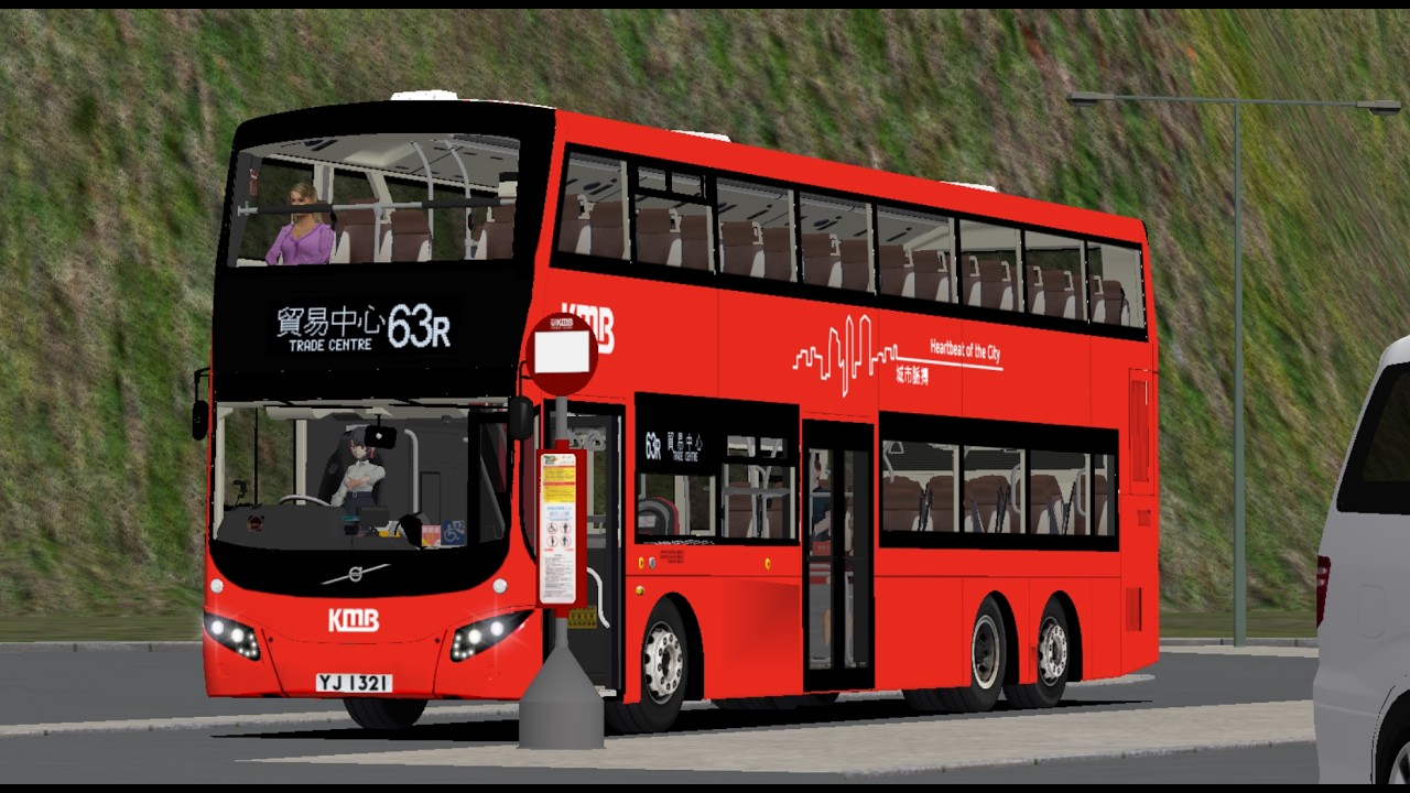 [新年快樂] OMSI 2 CherryLand V6 addon KMB V6X156 YJ1321 63R 乜林許願樹 ➜ 貿易中心