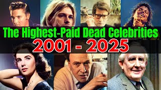 Famous The Highest Paid Dead Celebrities 2001 to 2025 Profile