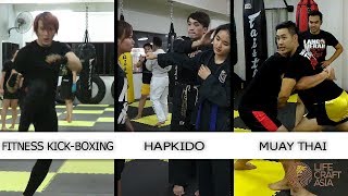 Hapkido, Kick Boxing, Muay Thai
