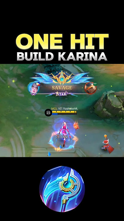 😱 WATCH THIS - BEST BUILD KARINA 2024❓(ONE HIT) ~ MLBB 🔥 #mobilelegends #onehitbuild #karina #shorts