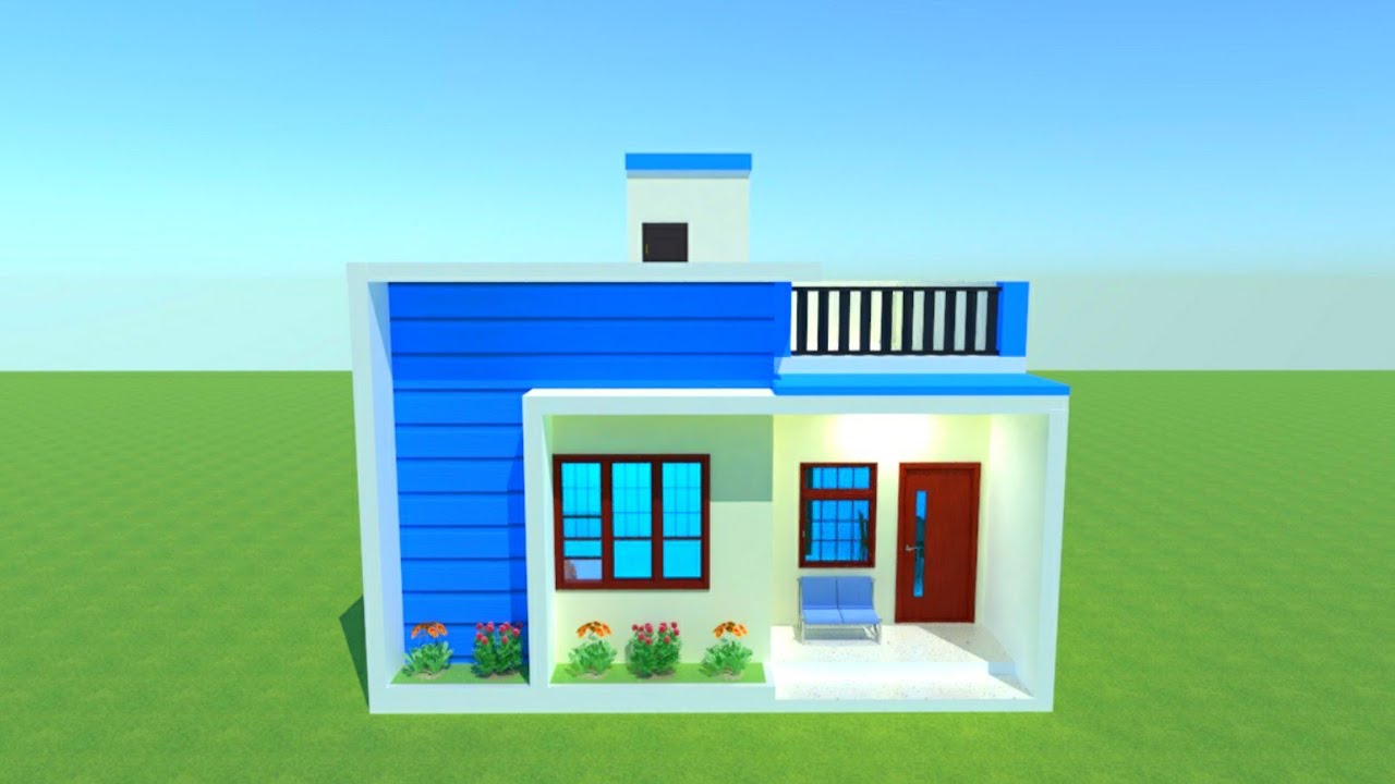 2 bedroom simple house design for middle class family | 2 कमरा वाला घर का सुंदर डिजाईन | 🏠