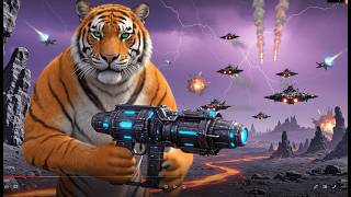 Krohn’s Last Stand: Gorilla Pilot vs. Giant Monster Godzilla! - AI Jet Combat