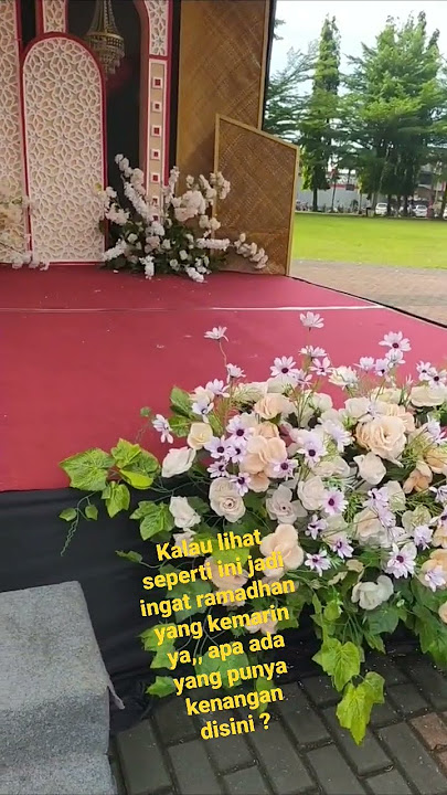 Ada dekorasi panggung keren nih di tempat ini #shorts #purbalingga #jalanjalan #dekorasi