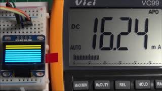 SSD1306 OLED Power Consumption Tests