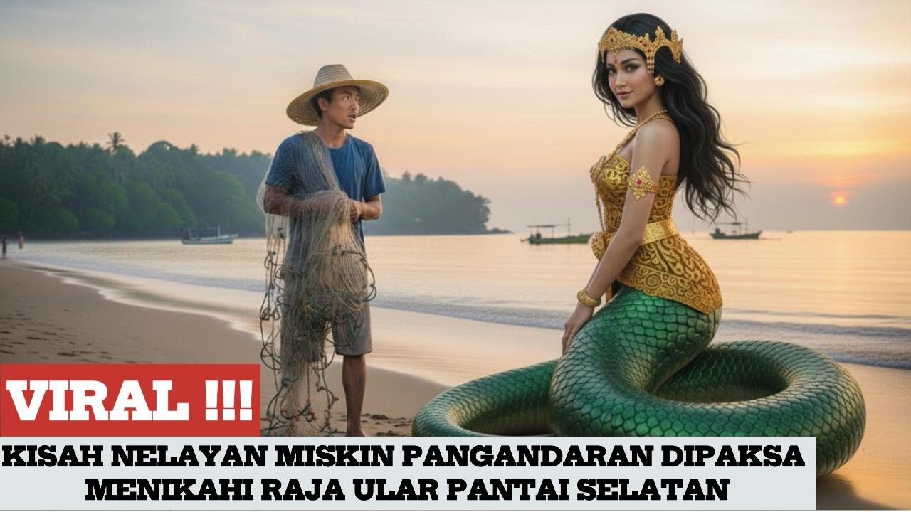 VIRAL !!! KISAH NELAYAN MISKIN PANGANDARAN DIPAKSA MENIKAHI RAJA ULAR PANTAI SELATAN