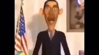 Obama screaming for a minute