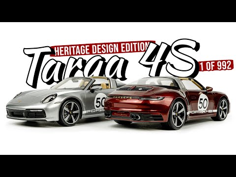 Porsche 911 992 Targa Heritage Miniature 1:43 - Modèle Réduit Collection