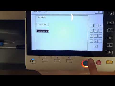 Reset Image Transfer Belt Unit on Konica Minolta bizhub C224e