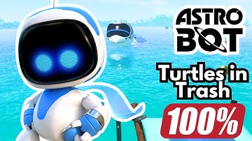 Astro Bot Turtles in Trash Lost Galaxy Walkthrough Guide 100% All Bots Rescued and Jigsaw Pieces