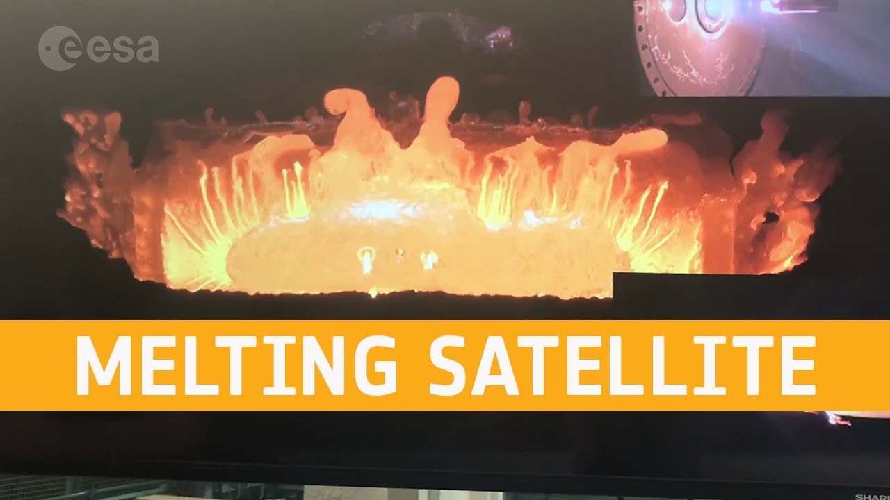 #видео | ЕКА показало, как плавятся спутники в земной атмосфере. Как плавятся спутники? Фото.