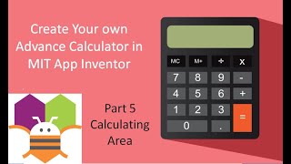 Advanced calculator || Area Calculator in MIT app inventor