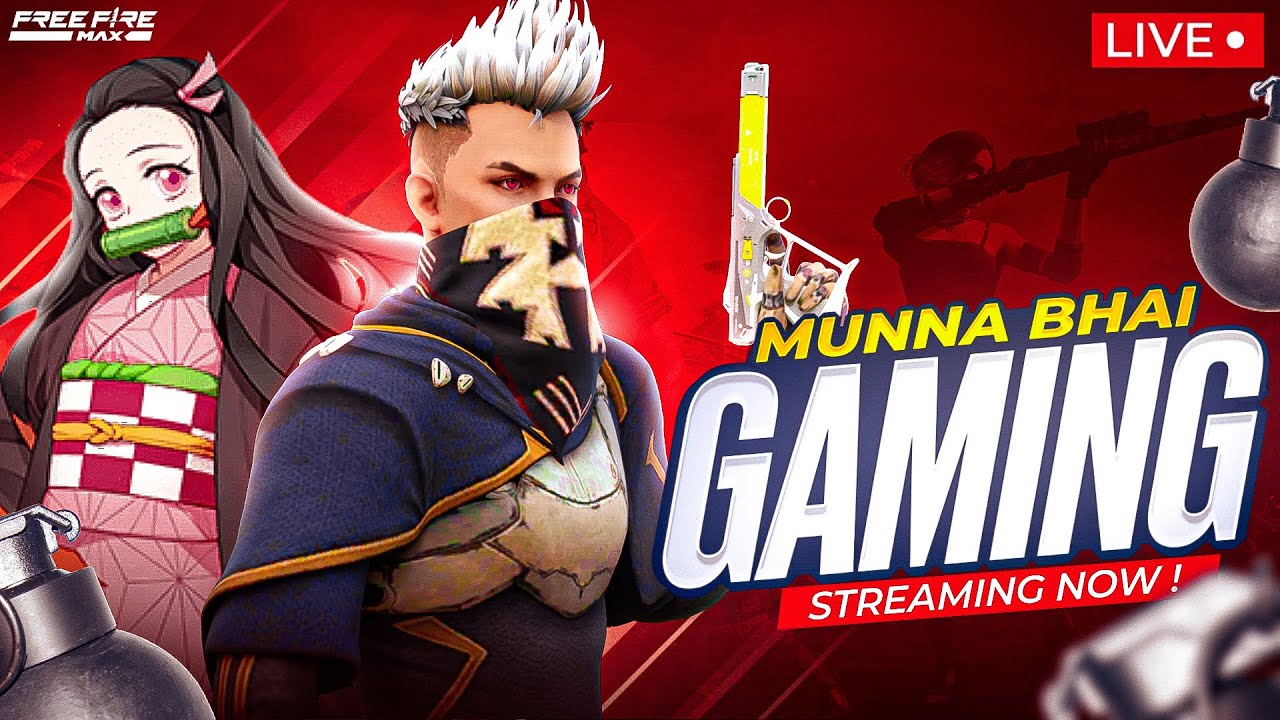 Free Fire Telugu Live - Munna Bhai is Live  - Telugu Gaming Live #MBG