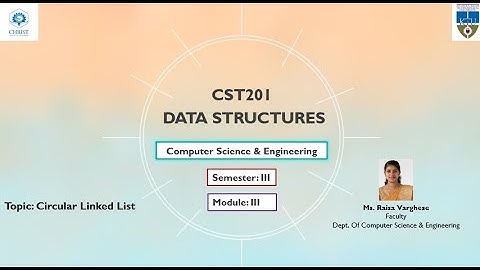 KTU CST 201 Data structures Circular Linked List